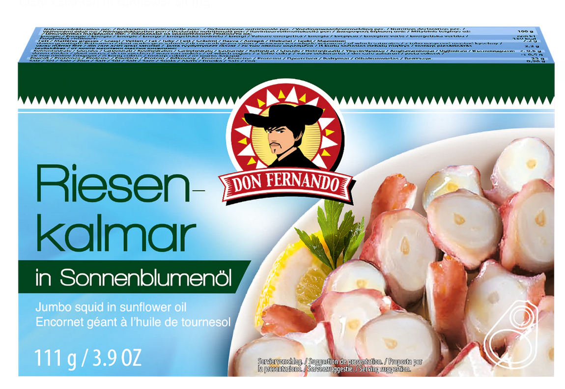 D.FERNANDO GIANT CALAMARI IN OIL 111G